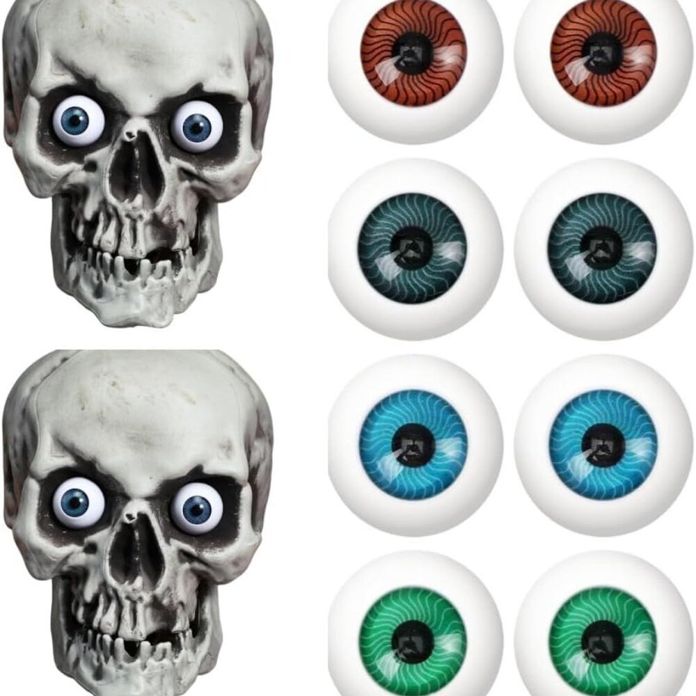 Halloween Eyeballs Scary Realistic Hollow Eyeball Halloween Horror Mask Skull Co